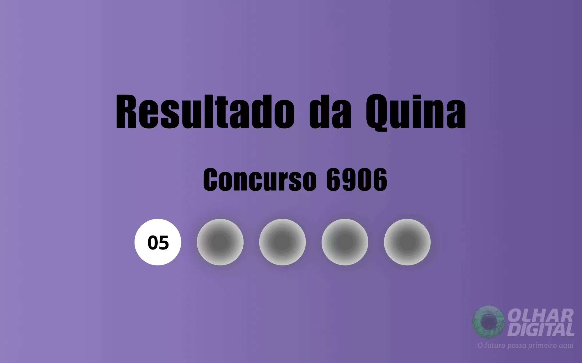 Resultado da Quina de hoje: veja números e ganhadores do concurso 6906 (quinta, 18/12)