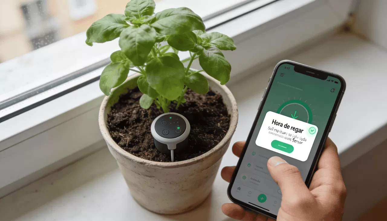 Como sensores inteligentes ajudam a cuidar das plantas em apartamentos