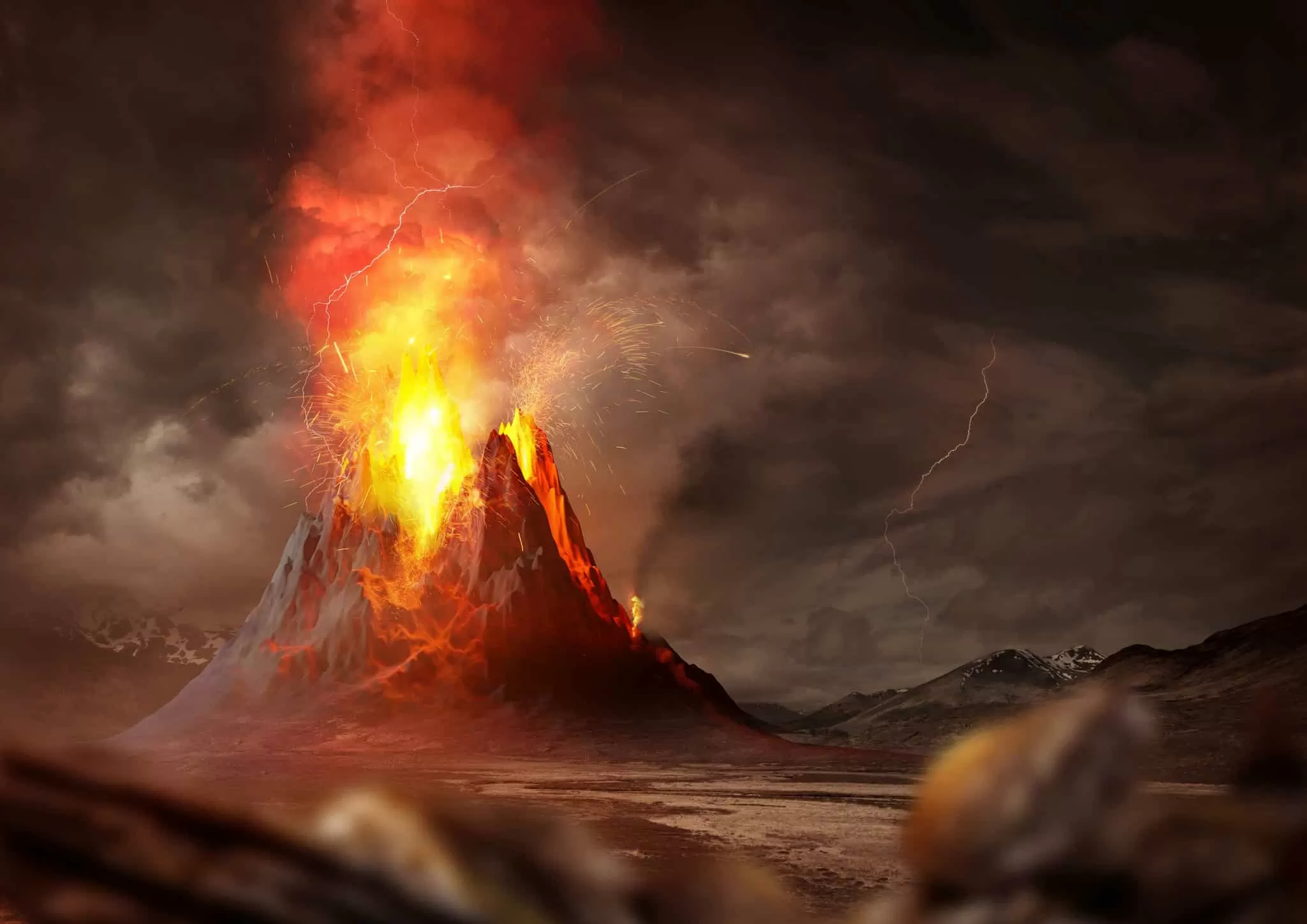 Este vulcão está expelindo lava há quase 2 mil anos