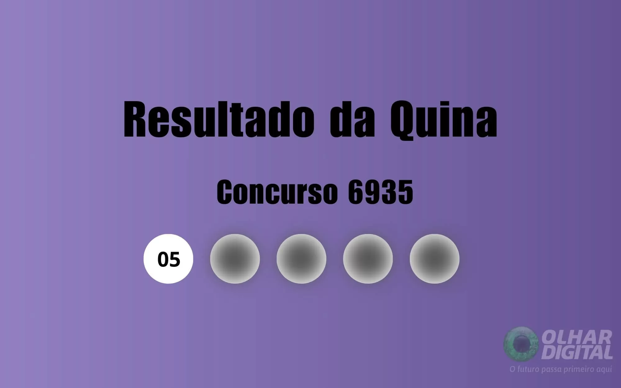 Resultado da Quina de hoje: veja números e ganhadores do concurso 6935 (sexta, 23/01)