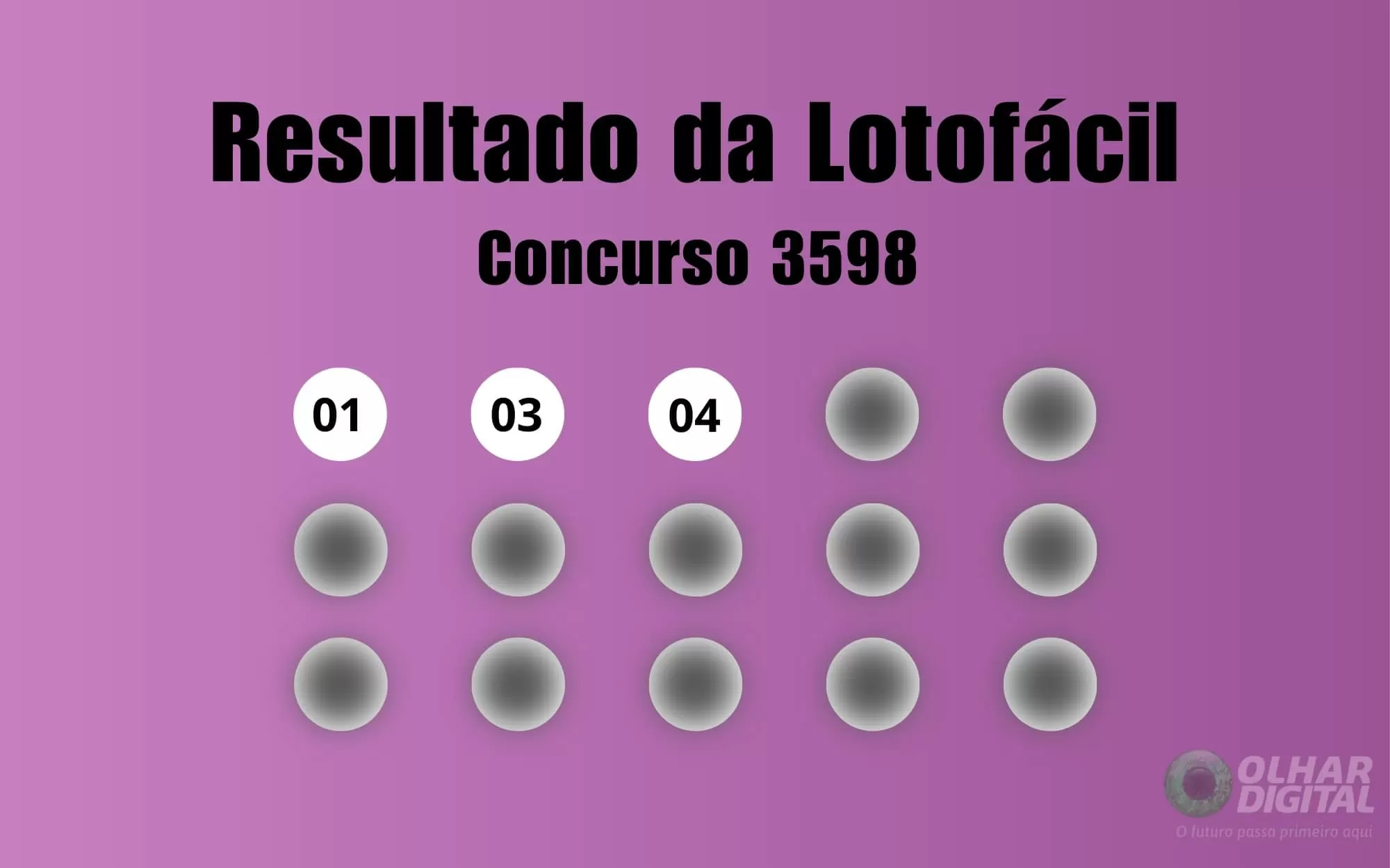 Resultado da Lotofácil de hoje: veja números e ganhadores do concurso 3598 (terça, 27/01)