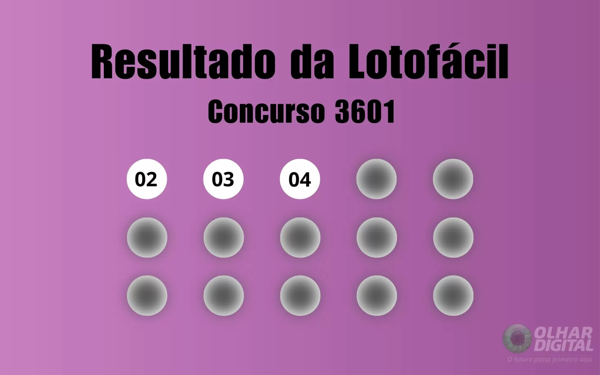 Resultado da Lotofácil de hoje: veja números e ganhadores do concurso 3601 (sexta, 30/01)