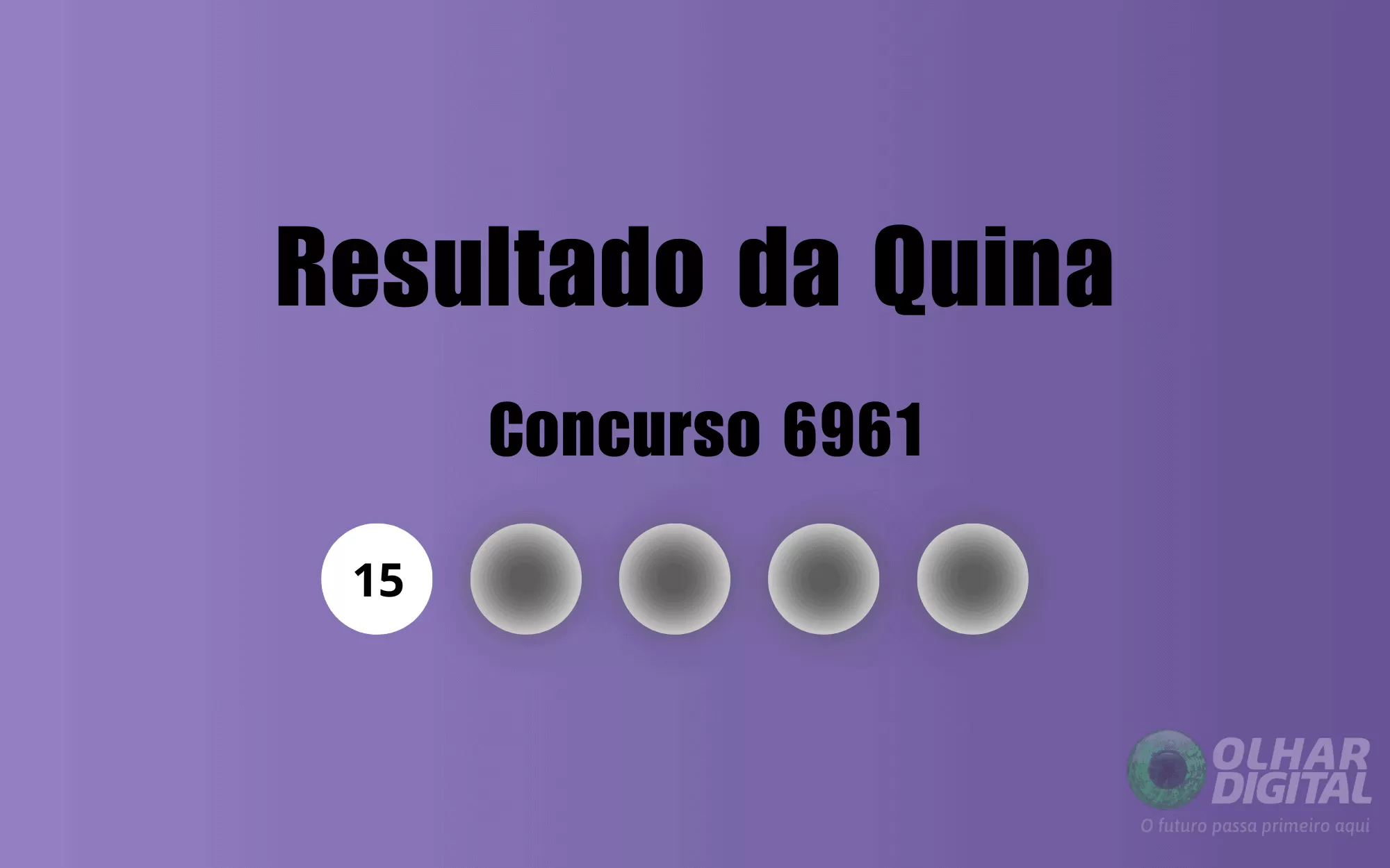 Resultado da Quina de hoje: veja números e ganhadores do concurso 6961 (quarta, 25/02)