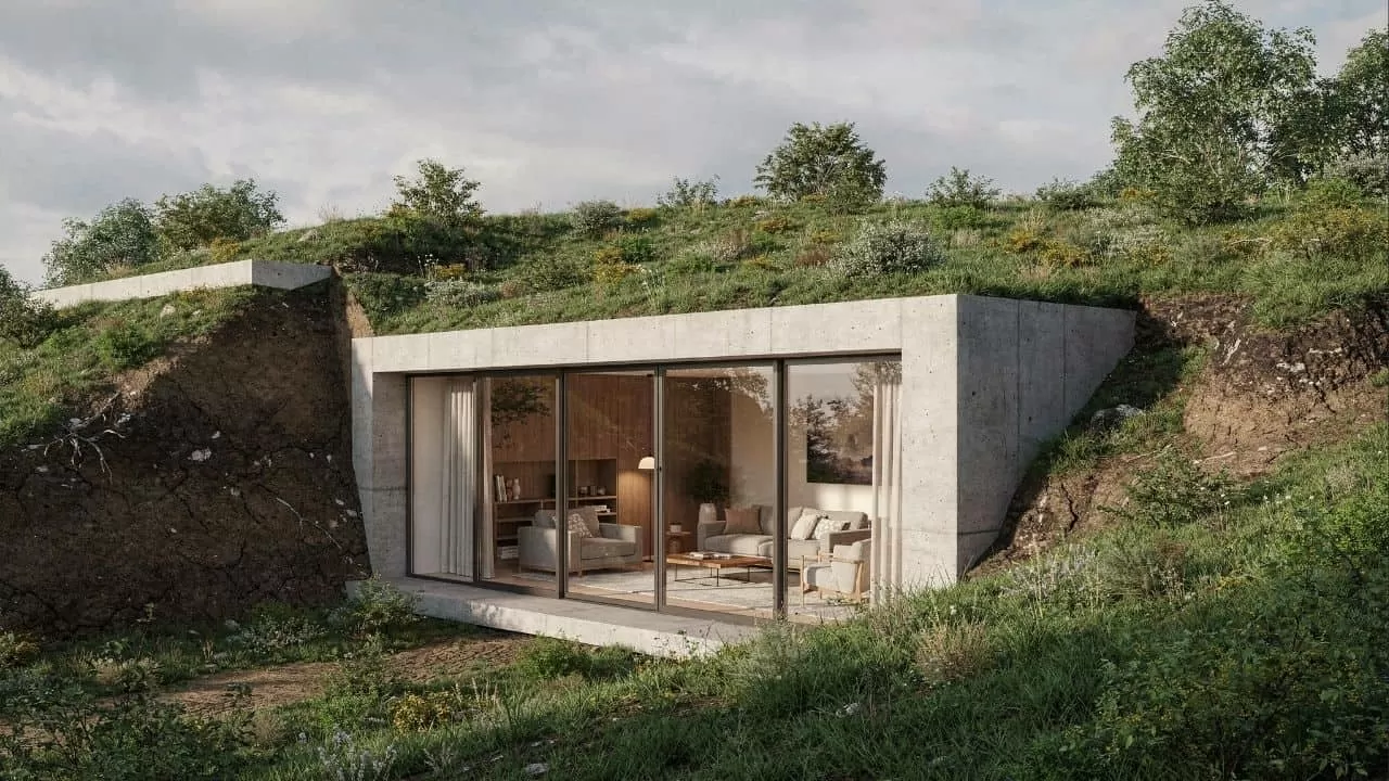 Casas subterrâneas mantêm temperatura estável o ano inteiro gastando quase nada