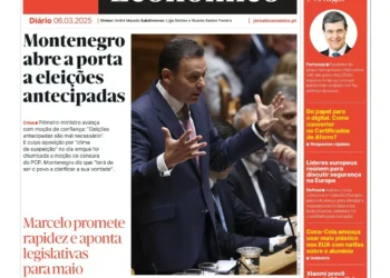 A primeira página do Jornal Económico de 6 de março
