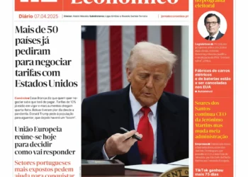 A primeira página do Jornal Económico de 7 de abril