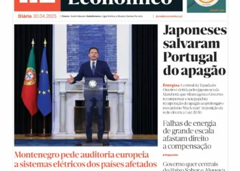 A primeira página do Jornal Económico de 30 de abril
