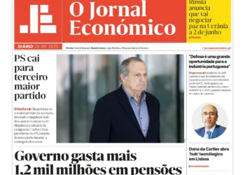 A primeira página do Jornal Económico de 29 de maio