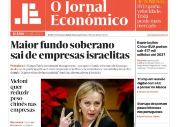 A primeira página do Jornal Económico de 13 de agosto