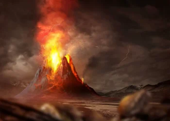 Este vulcão está expelindo lava há quase 2 mil anos