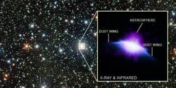 Primeiro registro em raio-X da “mariposa” cósmica revela passado do Sol