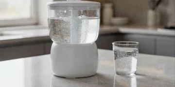 Esse filtro purifica a água sem energia, tira metais pesados e melhora o sabor