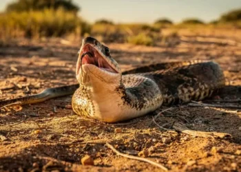 A cobra que merece um Oscar por fingir a própria morte para fugir do perigo
